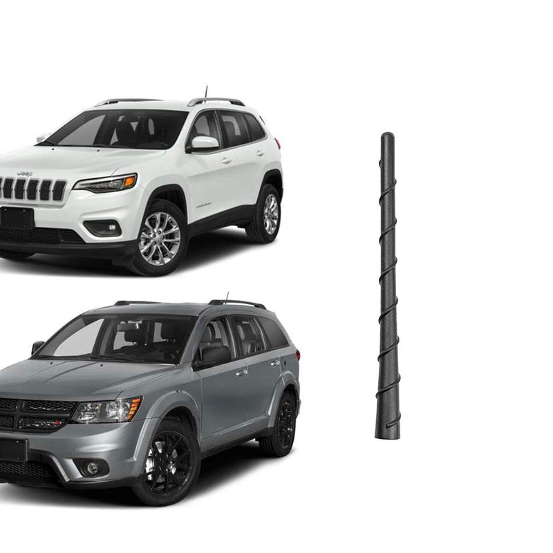 ZHPTAM 8 in Roof Radio Antenna Mast Compatible with Jeep Grand Cherokee,Cherokee, Fits Dodge Journey,Avenger,Durango,Dart 2011-2023 for 5091100-AA,5064688AB Durable Flexible Rubber Replacement Antenna - Image 1
